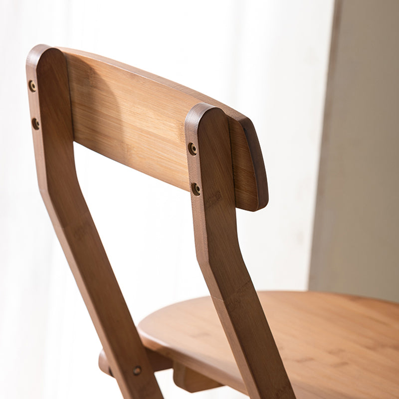 Contemporary Dining Stools Low Back Folding Bar Stools with Footrest