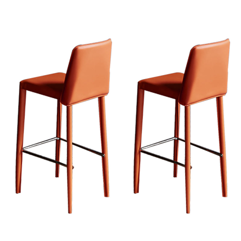 Modern Style Metal Barstool Low Back Counter Bar Stool for Kitchen