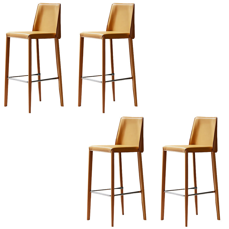 Modern Style Metal Barstool Low Back Counter Bar Stool for Kitchen