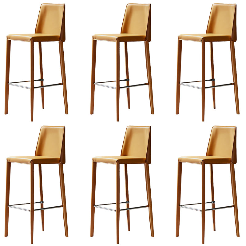 Modern Style Metal Barstool Low Back Counter Bar Stool for Kitchen