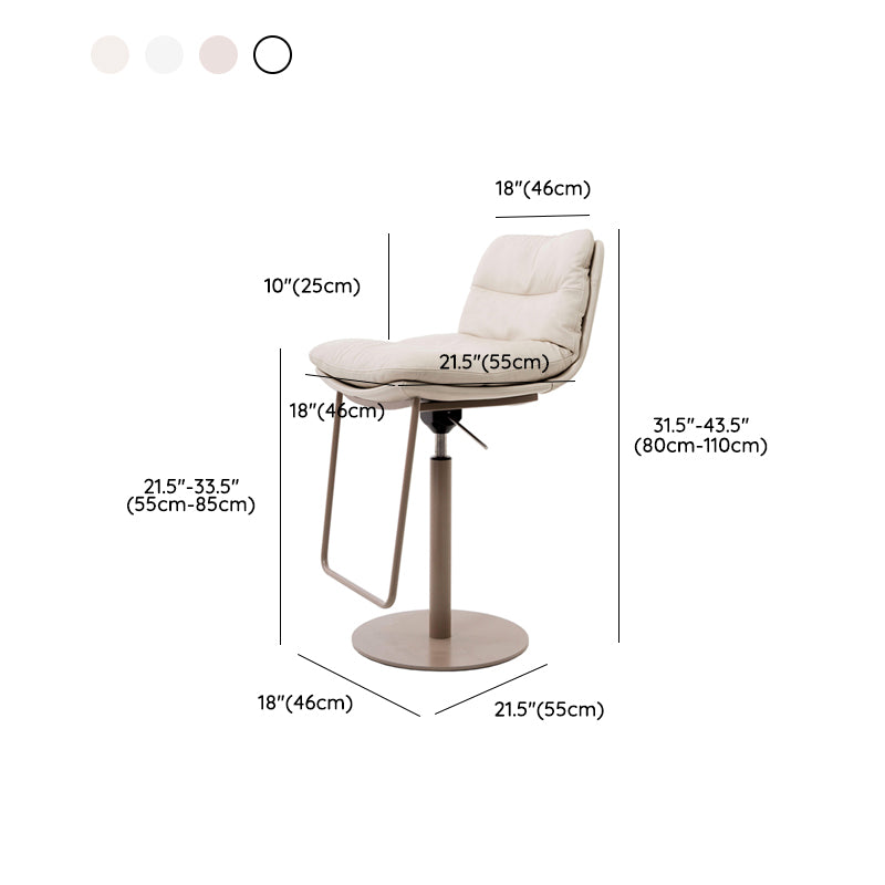 Industrial Adjustable Bar Stool Metal Counter Bar Stool for Home