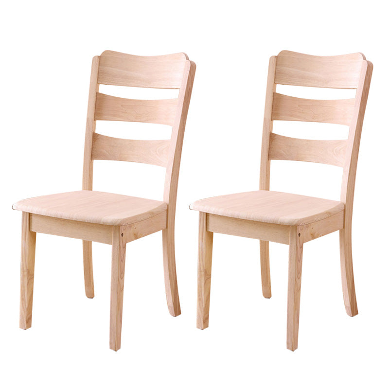Wood Modern Style Dining Chair Ladder Back Side Chair for Dining Room