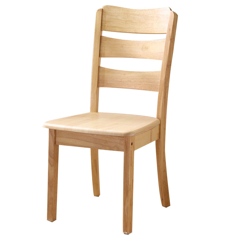 Wood Modern Style Dining Chair Ladder Back Side Chair for Dining Room