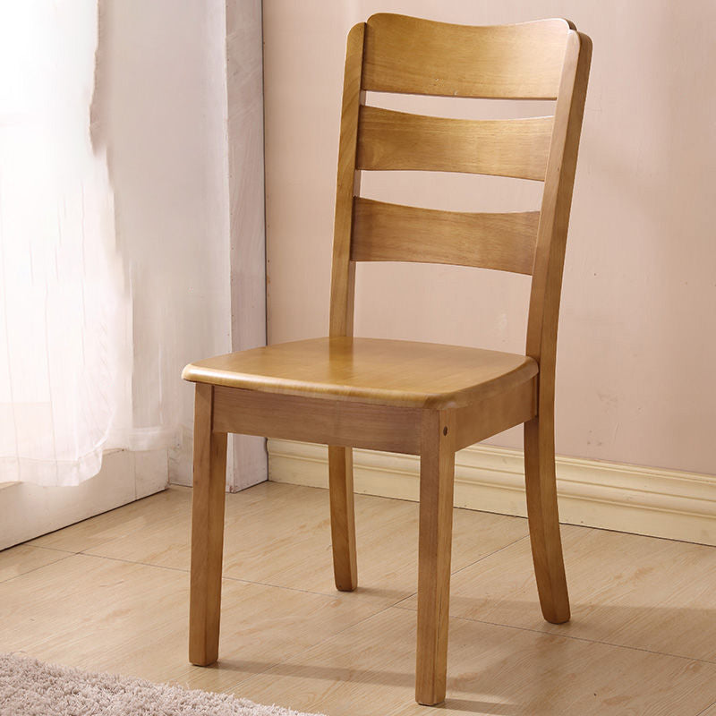 Wood Modern Style Dining Chair Ladder Back Side Chair for Dining Room