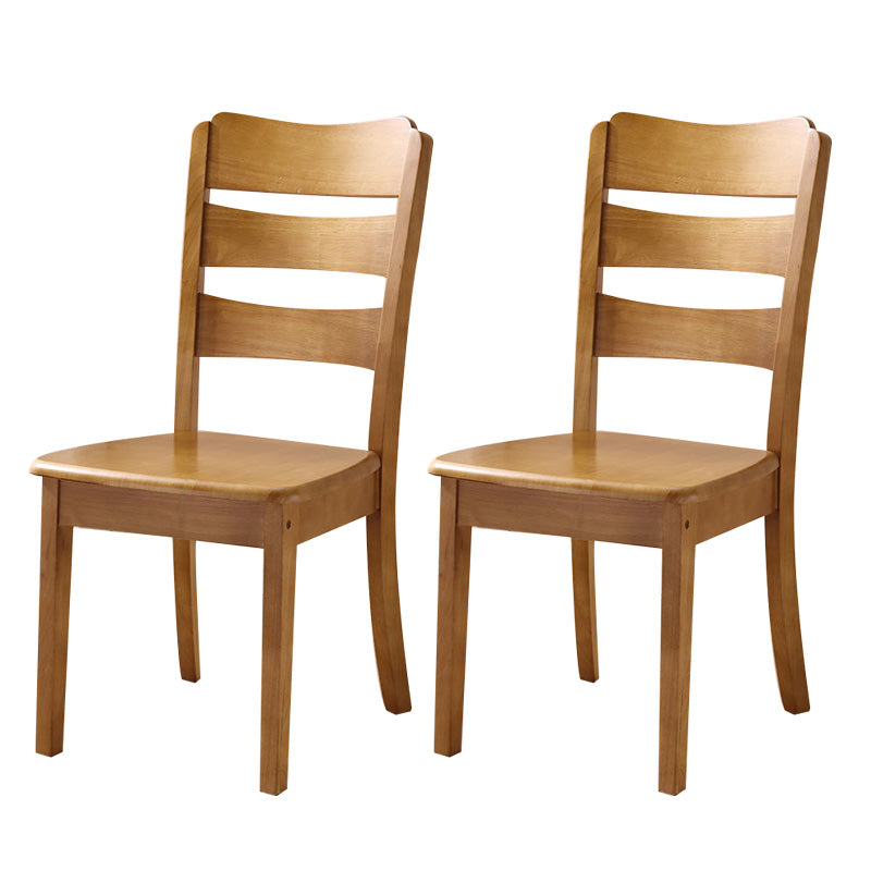Wood Modern Style Dining Chair Ladder Back Side Chair for Dining Room