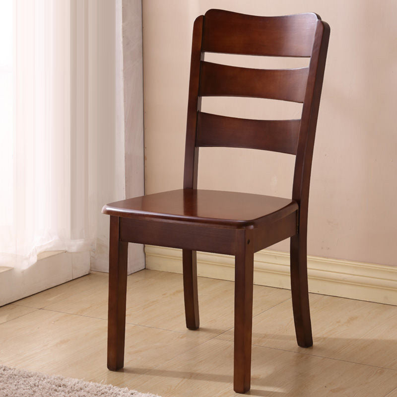 Wood Modern Style Dining Chair Ladder Back Side Chair for Dining Room