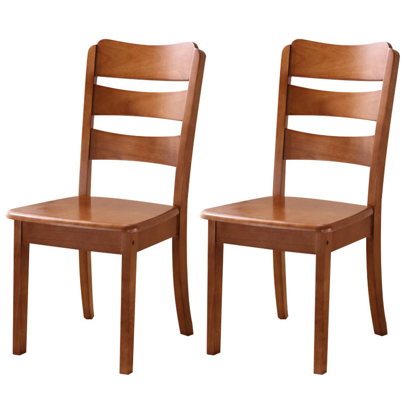 Wood Modern Style Dining Chair Ladder Back Side Chair for Dining Room