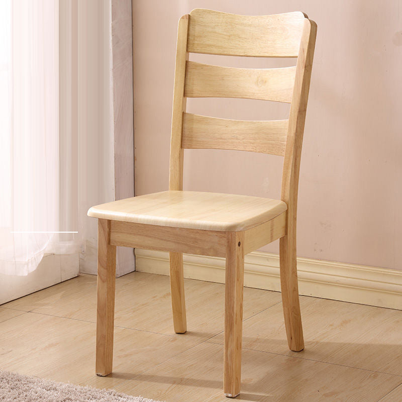 Wood Modern Style Dining Chair Ladder Back Side Chair for Dining Room