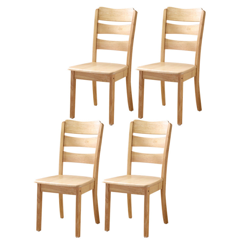Wood Modern Style Dining Chair Ladder Back Side Chair for Dining Room