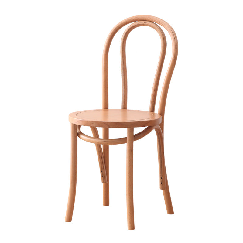 Wood Modern Style Side Chair Open Back Dining Chair for Dining Room