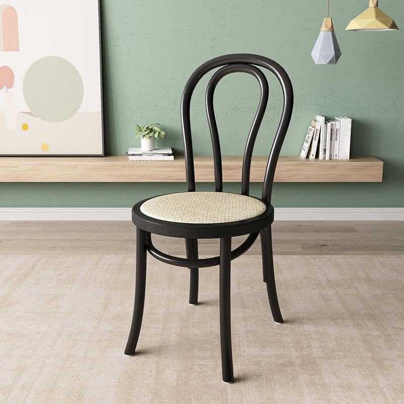 Wood Modern Style Side Chair Open Back Dining Chair for Dining Room