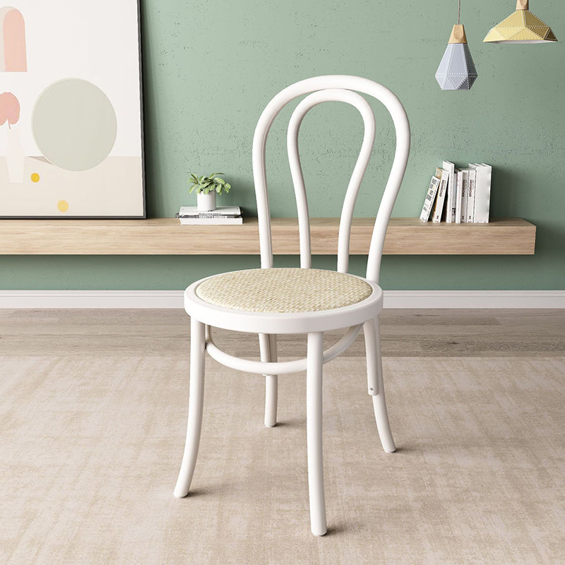 Wood Modern Style Side Chair Open Back Dining Chair for Dining Room