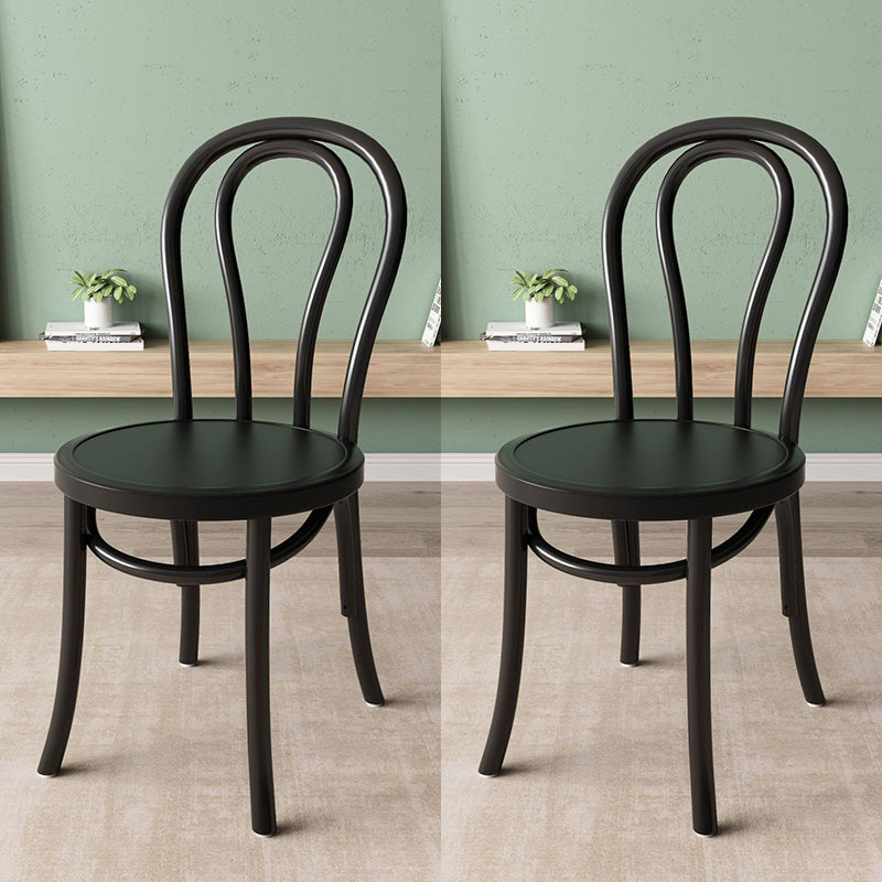 Wood Modern Style Side Chair Open Back Dining Chair for Dining Room