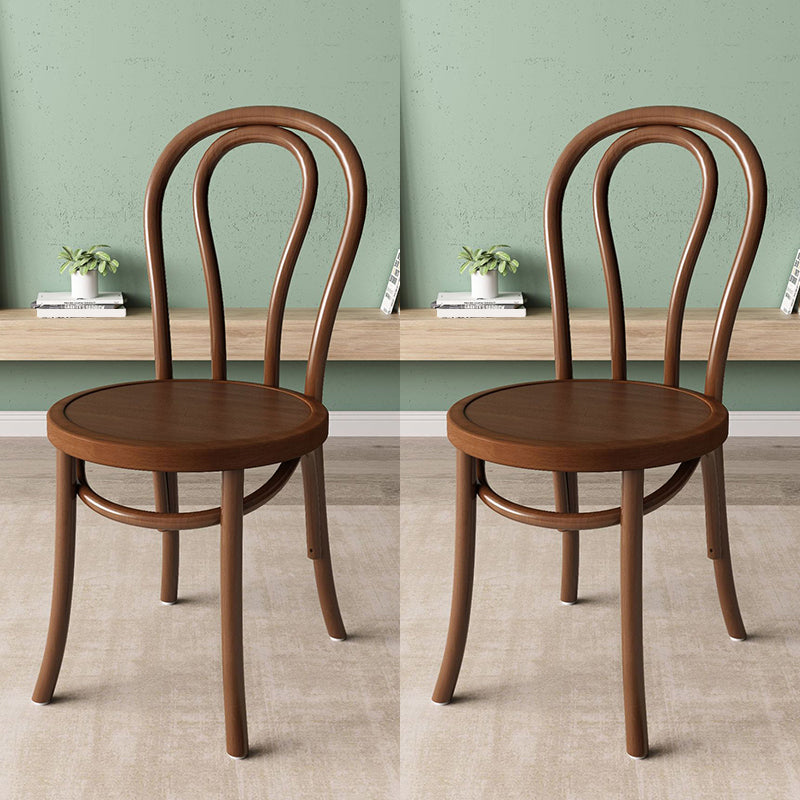 Wood Modern Style Side Chair Open Back Dining Chair for Dining Room