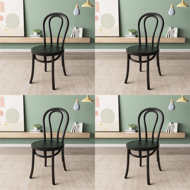 Wood Modern Style Side Chair Open Back Dining Chair for Dining Room