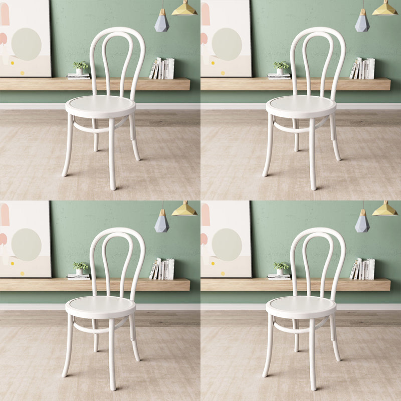 Wood Modern Style Side Chair Open Back Dining Chair for Dining Room