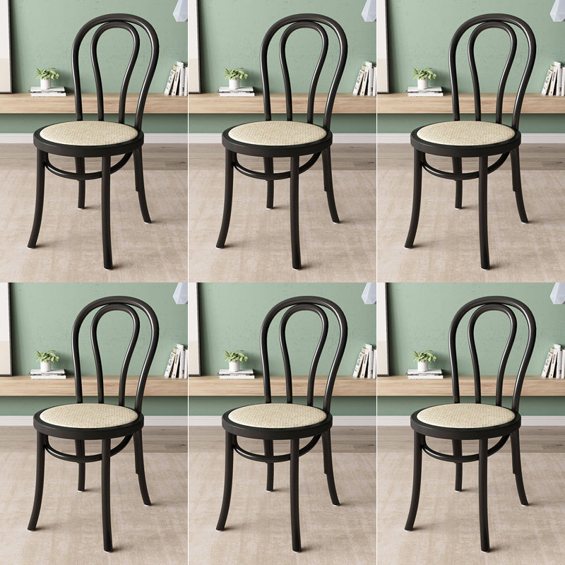 Wood Modern Style Side Chair Open Back Dining Chair for Dining Room