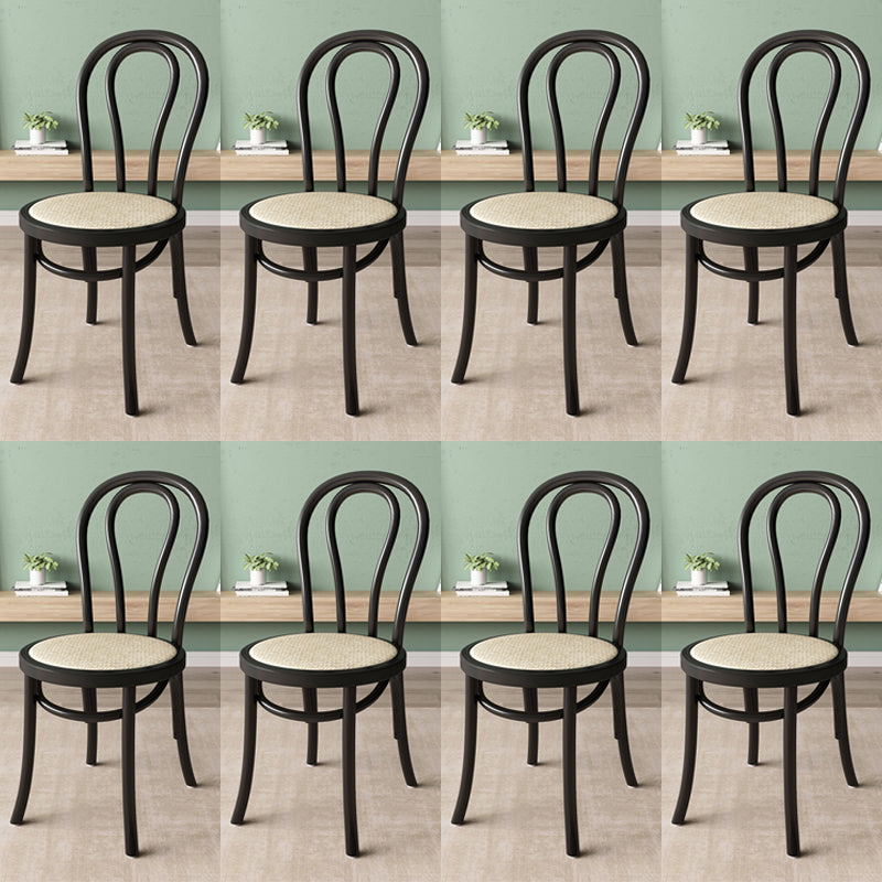 Wood Modern Style Side Chair Open Back Dining Chair for Dining Room