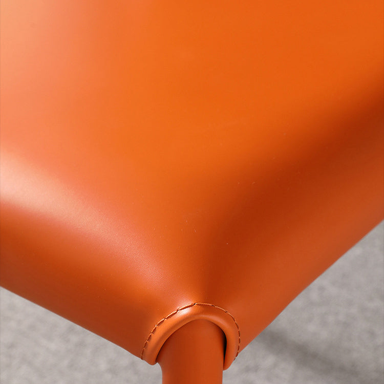 Contemporary Upholstered Armless Chair Kitchen Wingback Dining Chair