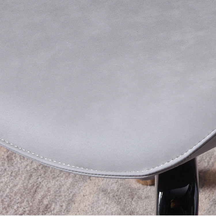 Industrial Upholstered Armless Chair Kitchen Open Back Dining Chair