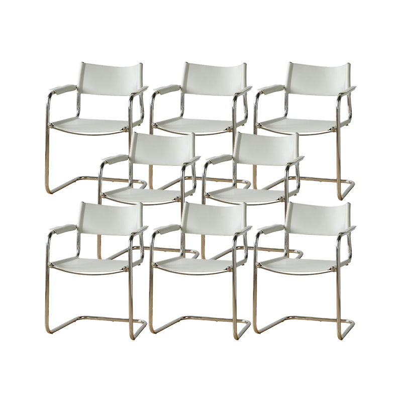 Industrial Arm Chair Modern Leather Indoor Dining Chair for Home