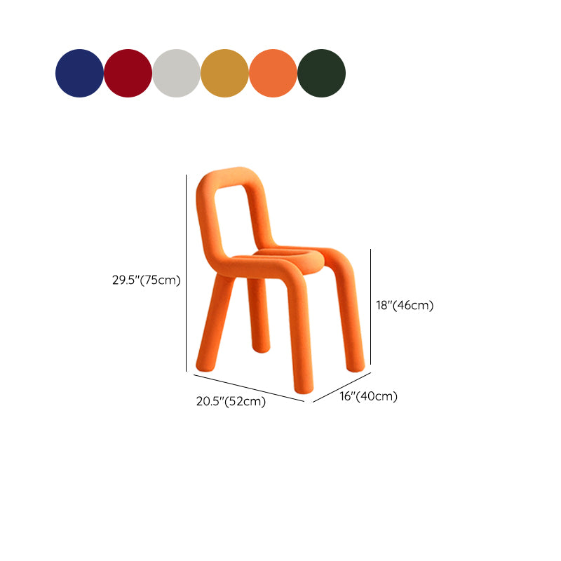 Modern Style Side Chair Open Back Indoor Dining Chair for Home