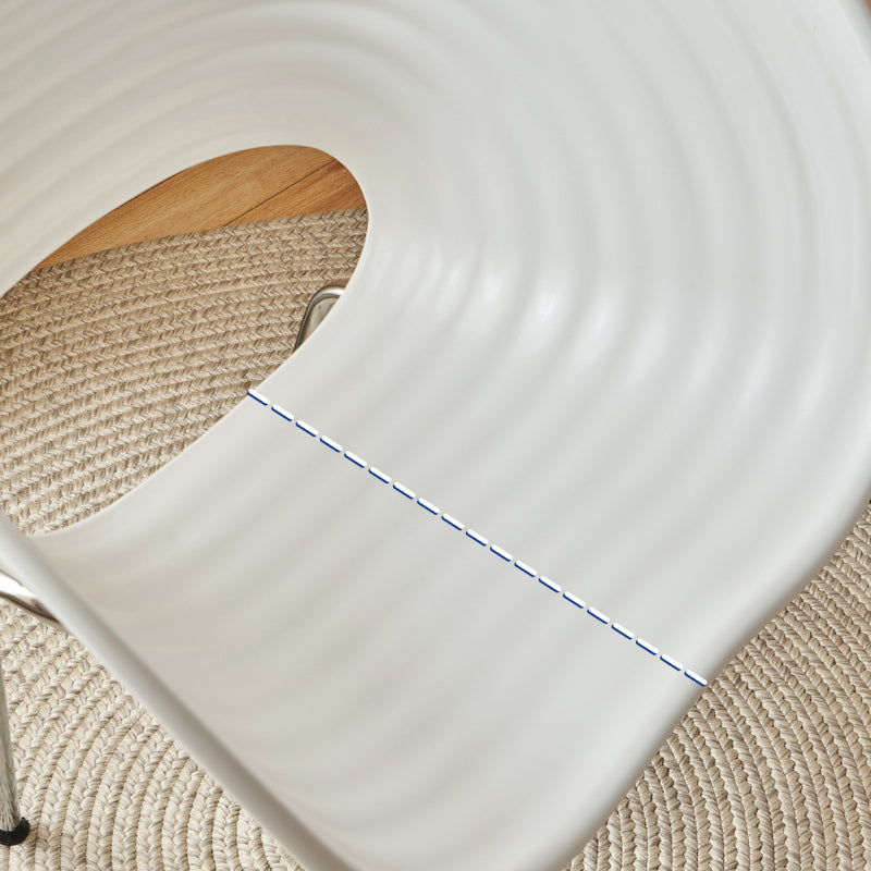 Industrial Plastic Arm Chair Metal Base Indoor Dining Chair for Home