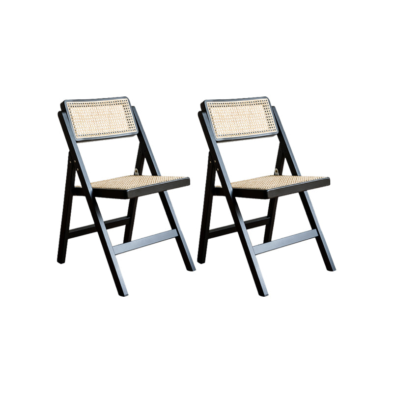 Solid Wood Side Chair Modern Style Folding Dining Chair for Home