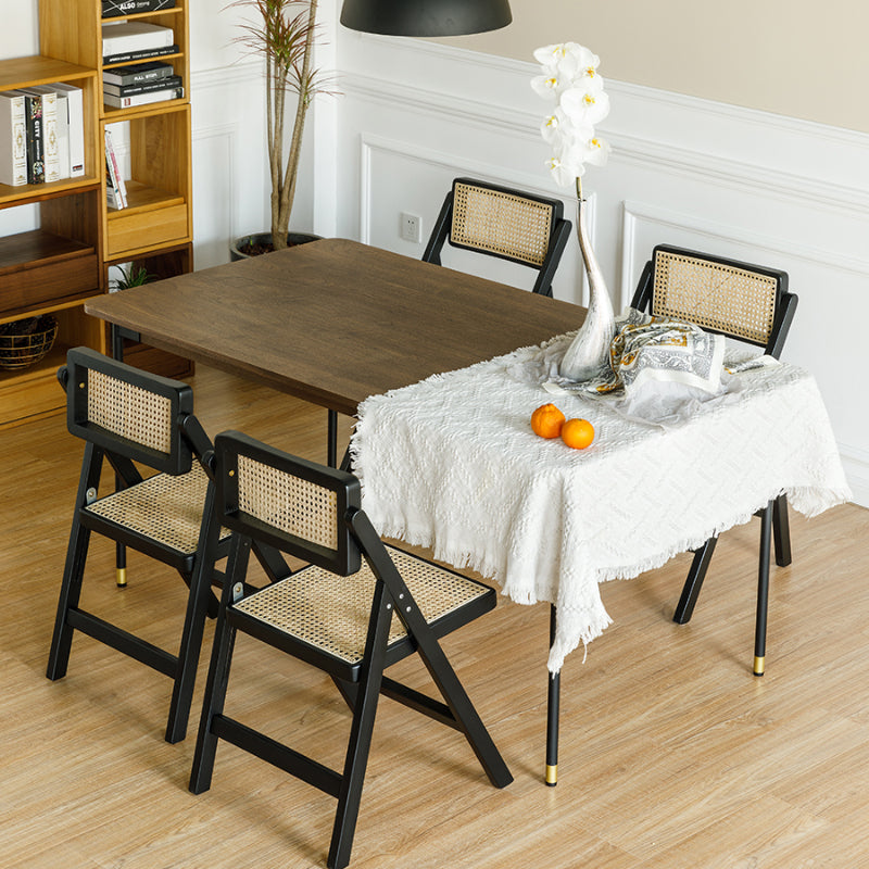 Solid Wood Side Chair Modern Style Folding Dining Chair for Home