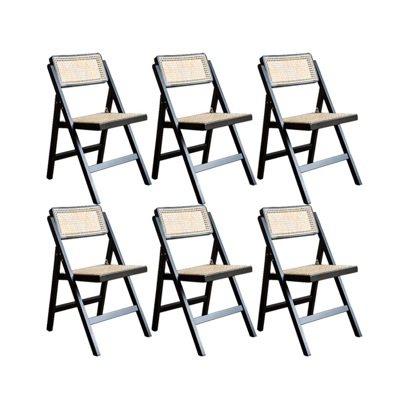 Solid Wood Side Chair Modern Style Folding Dining Chair for Home
