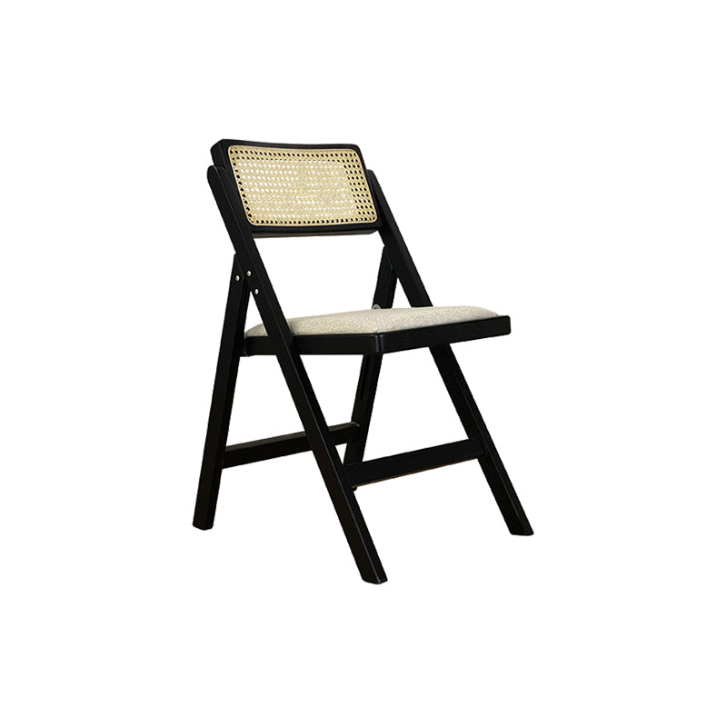 Solid Wood Side Chair Modern Style Folding Dining Chair for Home