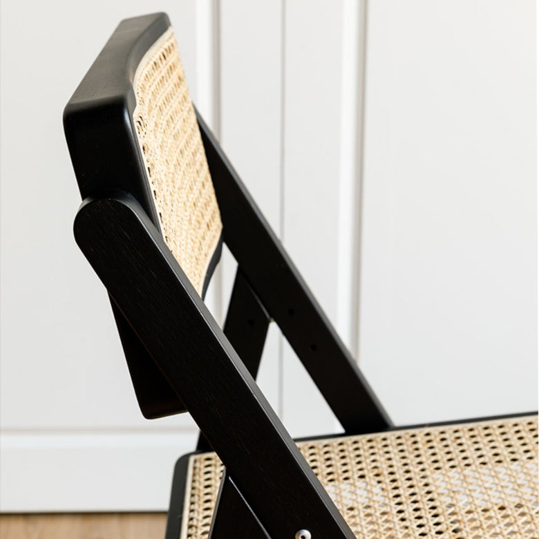 Solid Wood Side Chair Modern Style Folding Dining Chair for Home