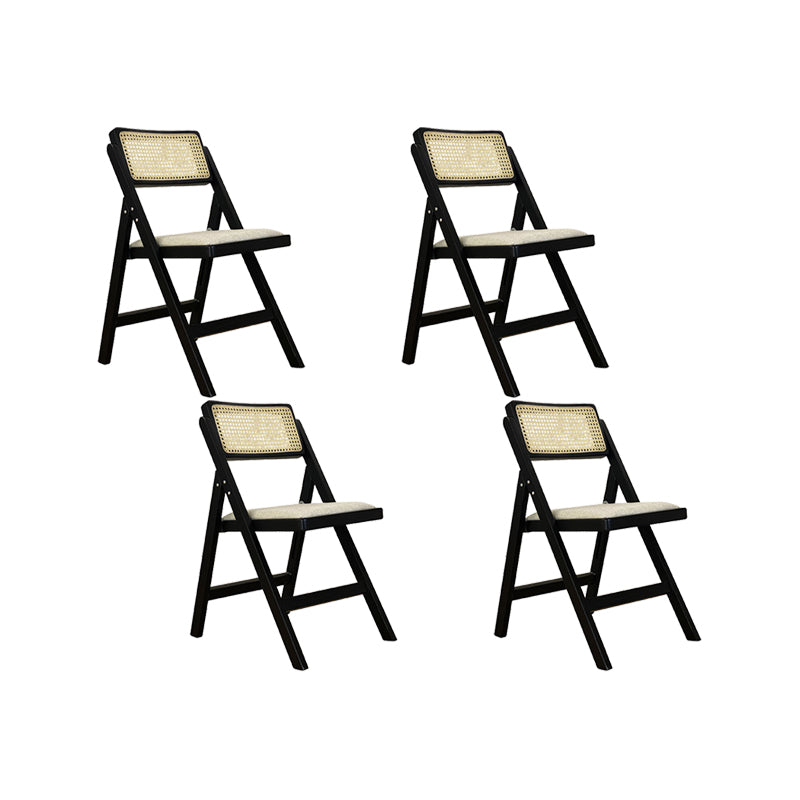 Solid Wood Side Chair Modern Style Folding Dining Chair for Home