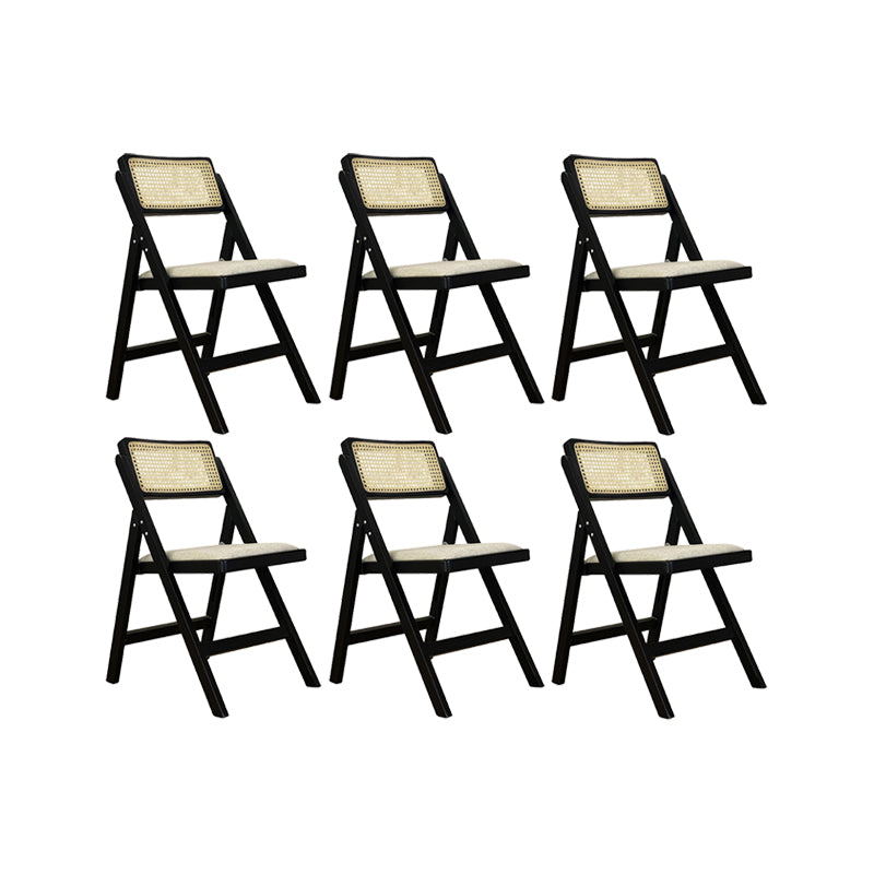 Solid Wood Side Chair Modern Style Folding Dining Chair for Home