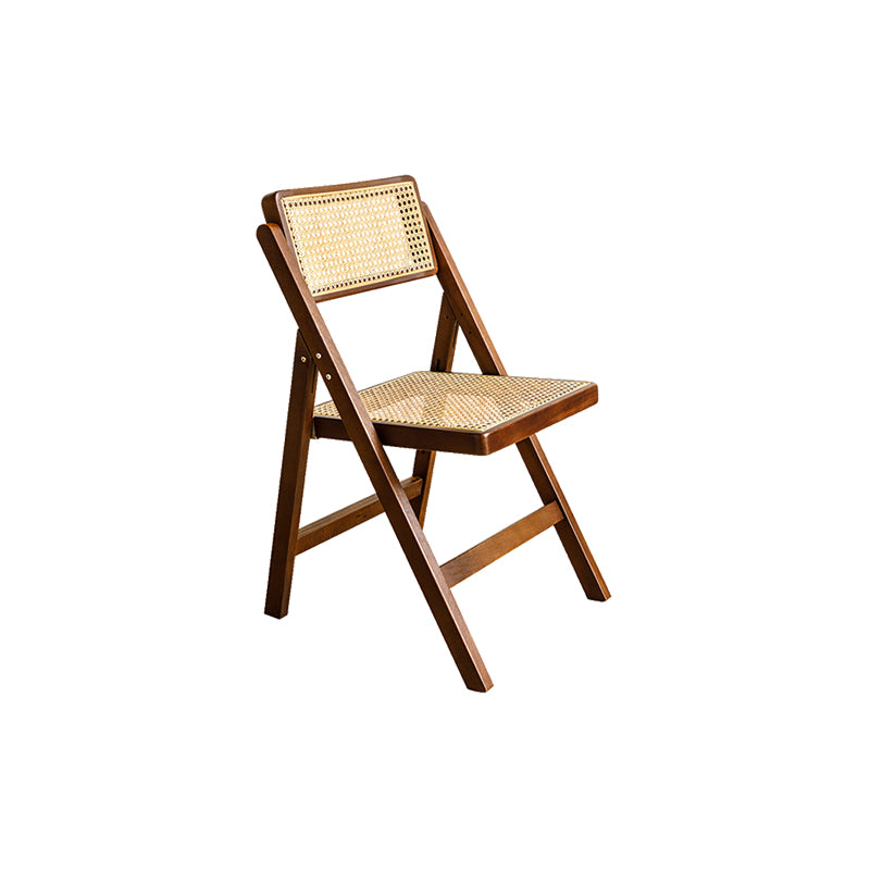 Solid Wood Side Chair Modern Style Folding Dining Chair for Home