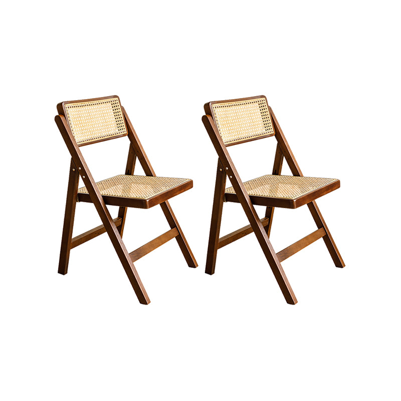 Solid Wood Side Chair Modern Style Folding Dining Chair for Home