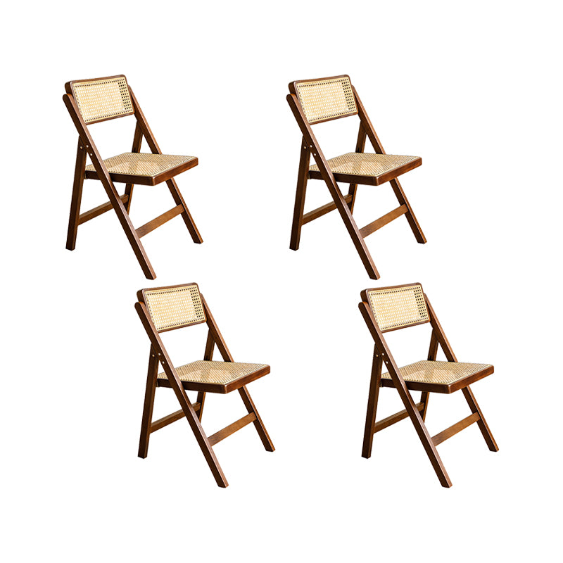 Solid Wood Side Chair Modern Style Folding Dining Chair for Home