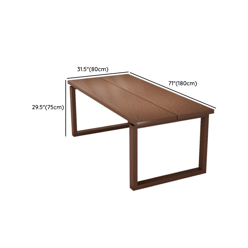 Modern Rectangle Wood Dining Table 1/2/4/5 Pieces Dining Set for Kitchen