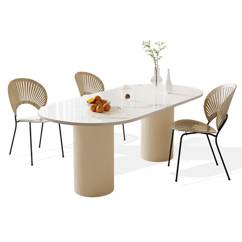 Dining Room Dinner Kitchen Table Contemporary Stone Dining Table
