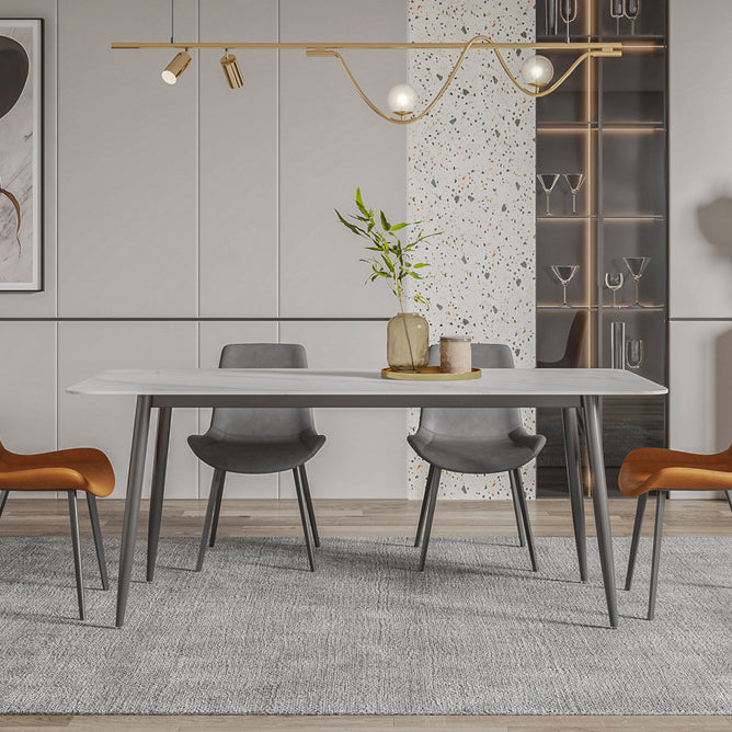 Modern Dining Room Dinner Kitchen Table 4 Legs Stone Dining Table