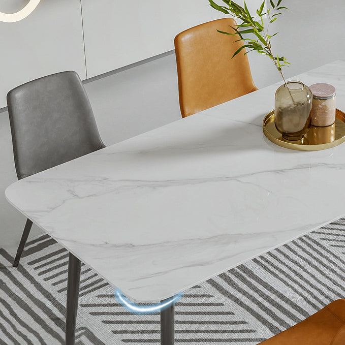 Modern Dining Room Dinner Kitchen Table 4 Legs Stone Dining Table