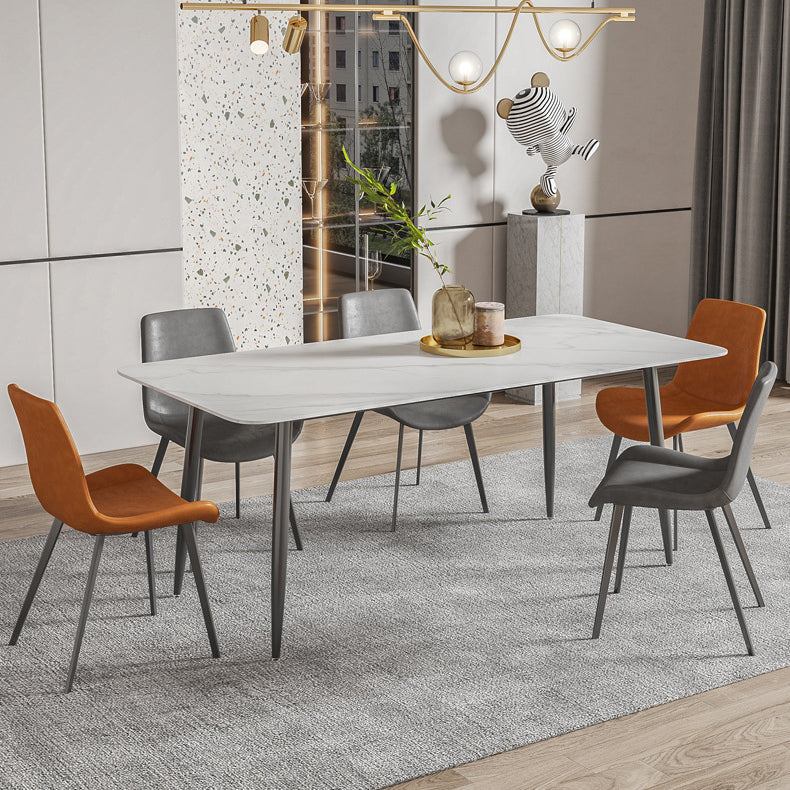 Modern Dining Room Dinner Kitchen Table 4 Legs Stone Dining Table