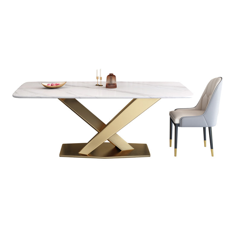Dining Room Dinner Kitchen Table Pedestal Stone Dining Table