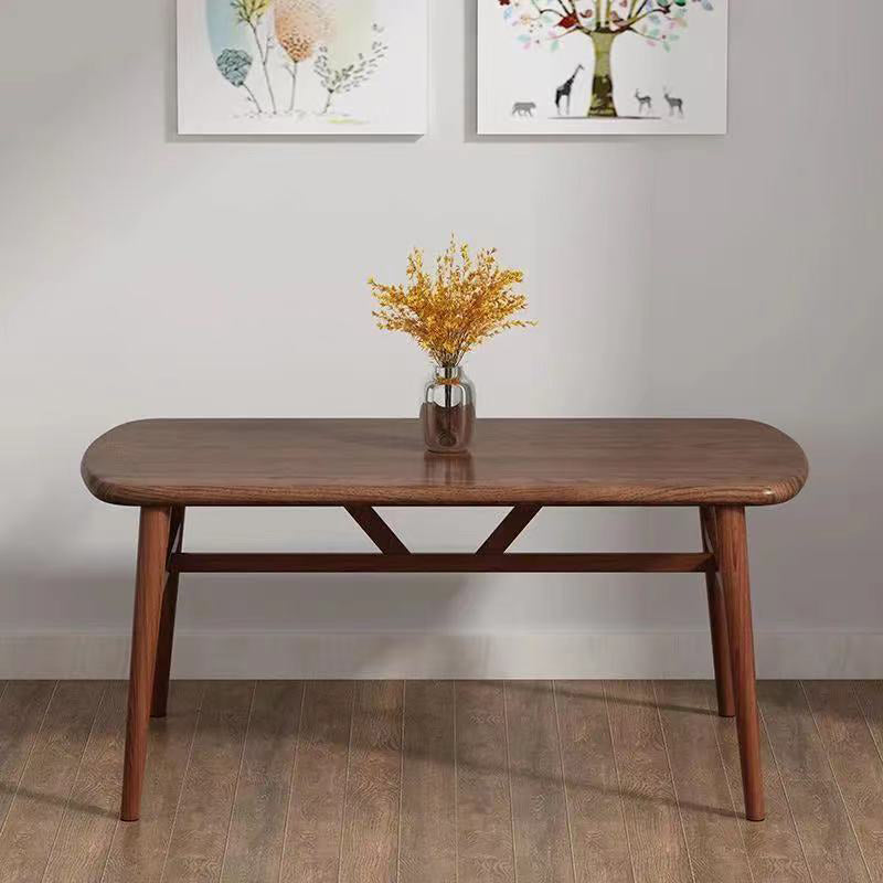 Dining Room Dinner Kitchen Table Oval Wooden 4 Legs Dining Table