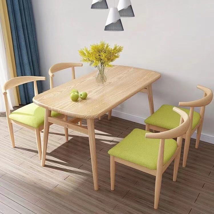 Dining Room Dinner Kitchen Table Oval Wooden 4 Legs Dining Table