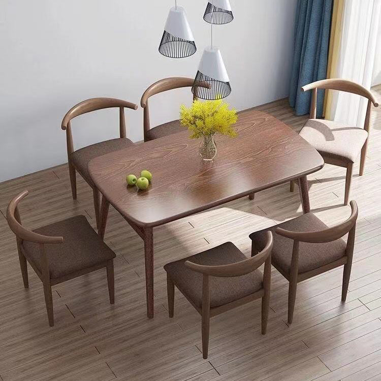 Dining Room Dinner Kitchen Table Oval Wooden 4 Legs Dining Table