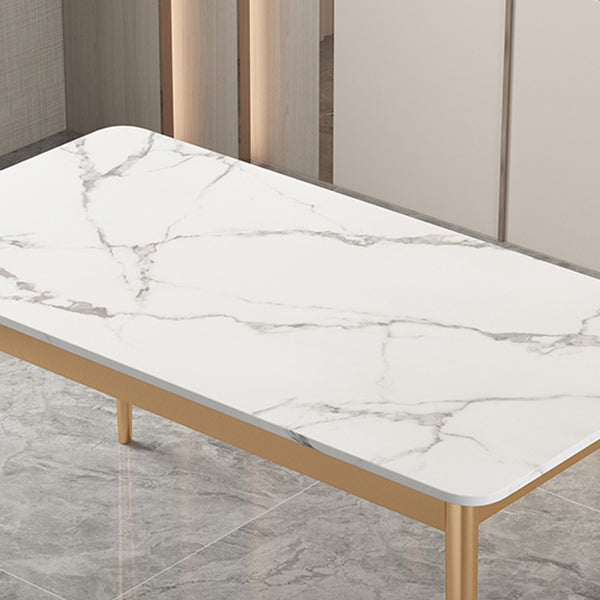 Dinner Room Luxury Dining Table Kitchen Stone 4 Legs Dining Table