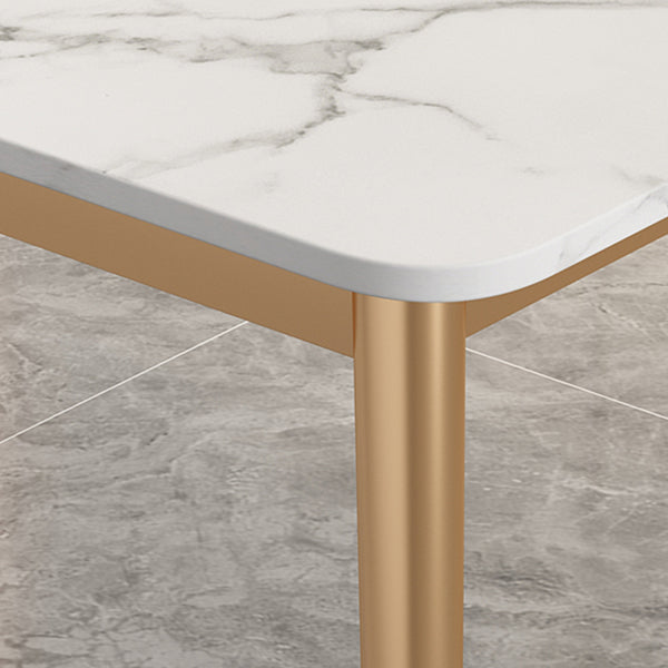 Dinner Room Luxury Dining Table Kitchen Stone 4 Legs Dining Table