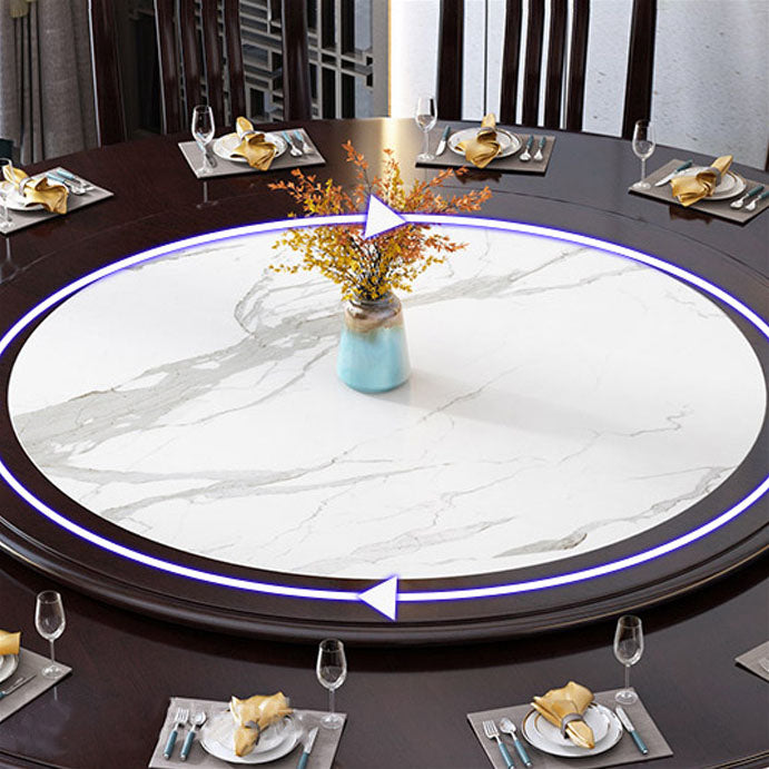 Solid Wood Pedestal Dining Table Tradition Turntable Kitchen Table