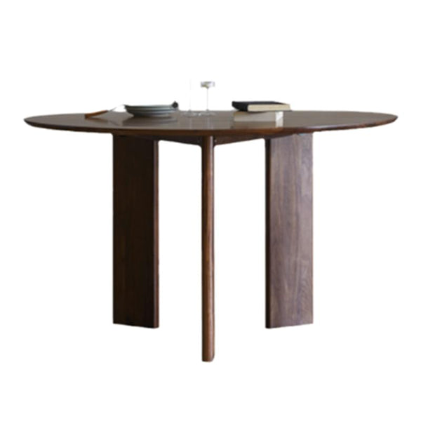 Dinner Kitchen Table Dining Room Round Wood Top Dining Table